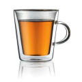 Double-wall Insulated Coffee Mug Glass Tea Espresso Cup 8.5 oz - Unique style